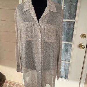 Lizsport Sheet Floral Cottagecore Polka Dot Blouse